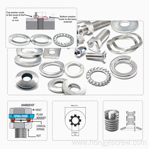 DIN6798A Serrated External Tooth Plain Locking Washer